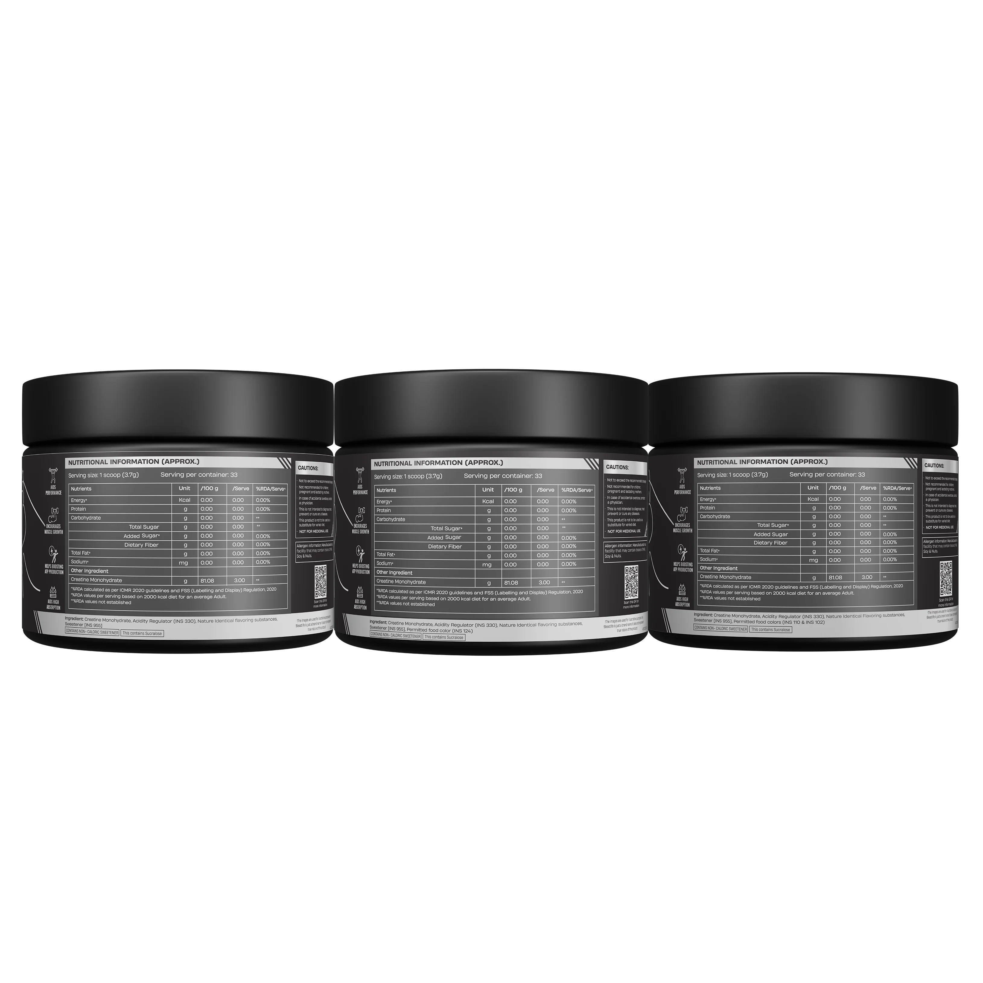 3X Power Blend | Triple Creatine Monohydrate Flavour Pack | Shikanji, Tropical Tango & Watermelon | 125 g Each - Image 12