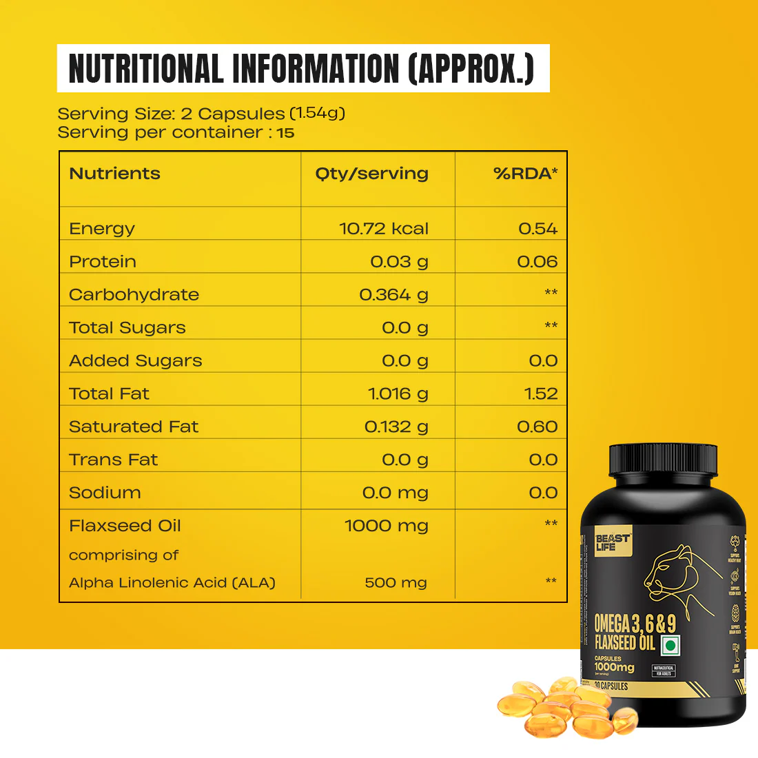 3X Strength Veg omega 3 6 9 | 30N - Image 8