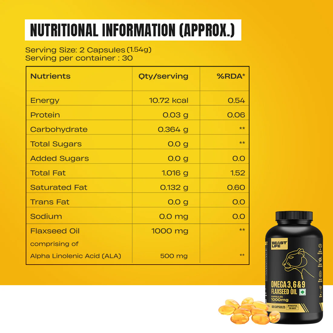 3X Strength Veg omega 3 6 9 | 60 N - Image 8