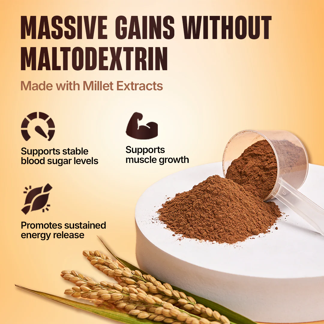 Anabolic Mass Gainer with Ultrasorb Tech | No Maltodextrin | Belgian Chocolate | 1 kg - Image 3