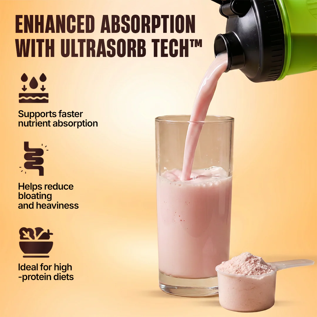 Anabolic Mass Gainer with Ultrasorb Tech | No Maltodextrin | Strawberry Banana | 1 kg - Image 4