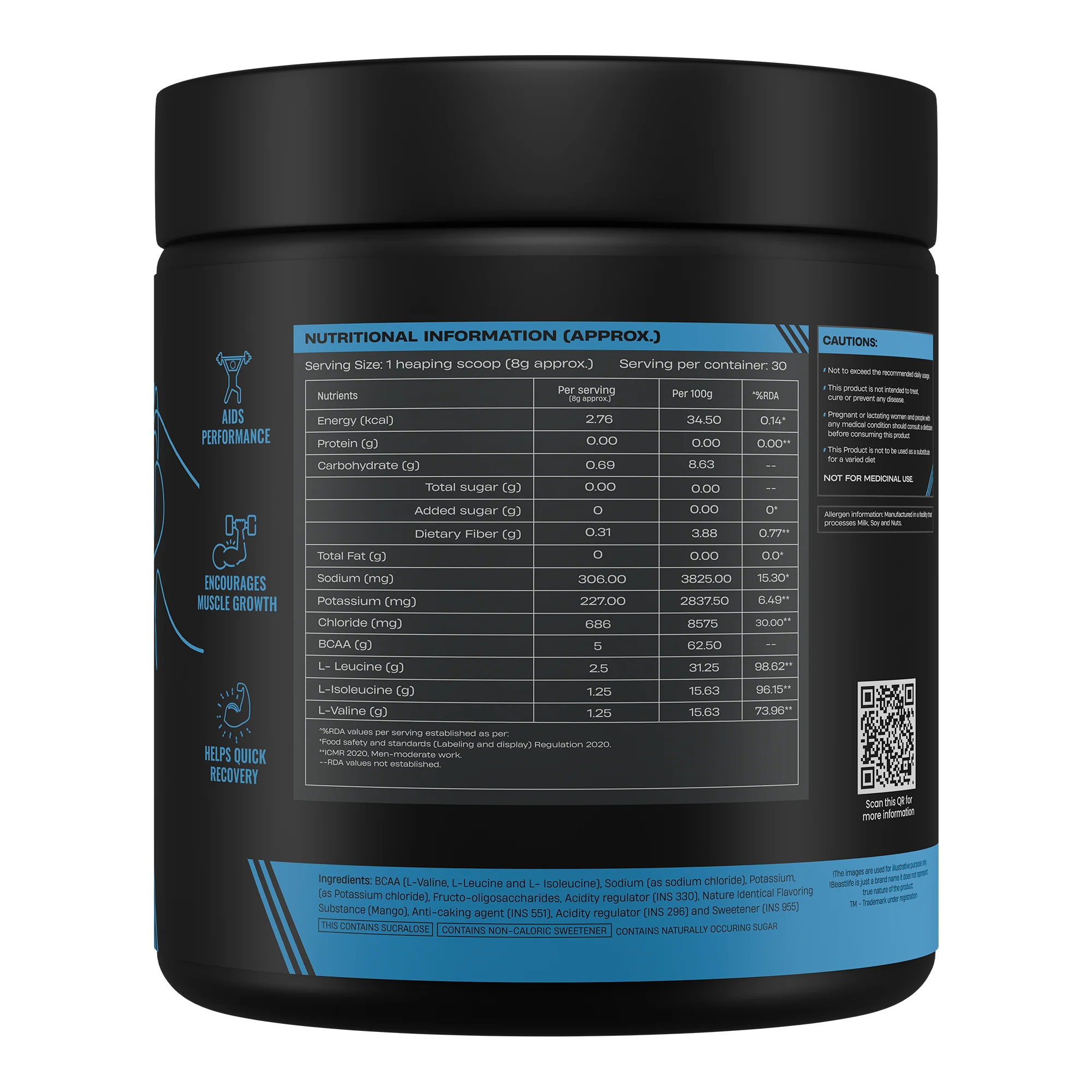 Kachha Aaam BCAA with Electrolytes | 240g - Image 7