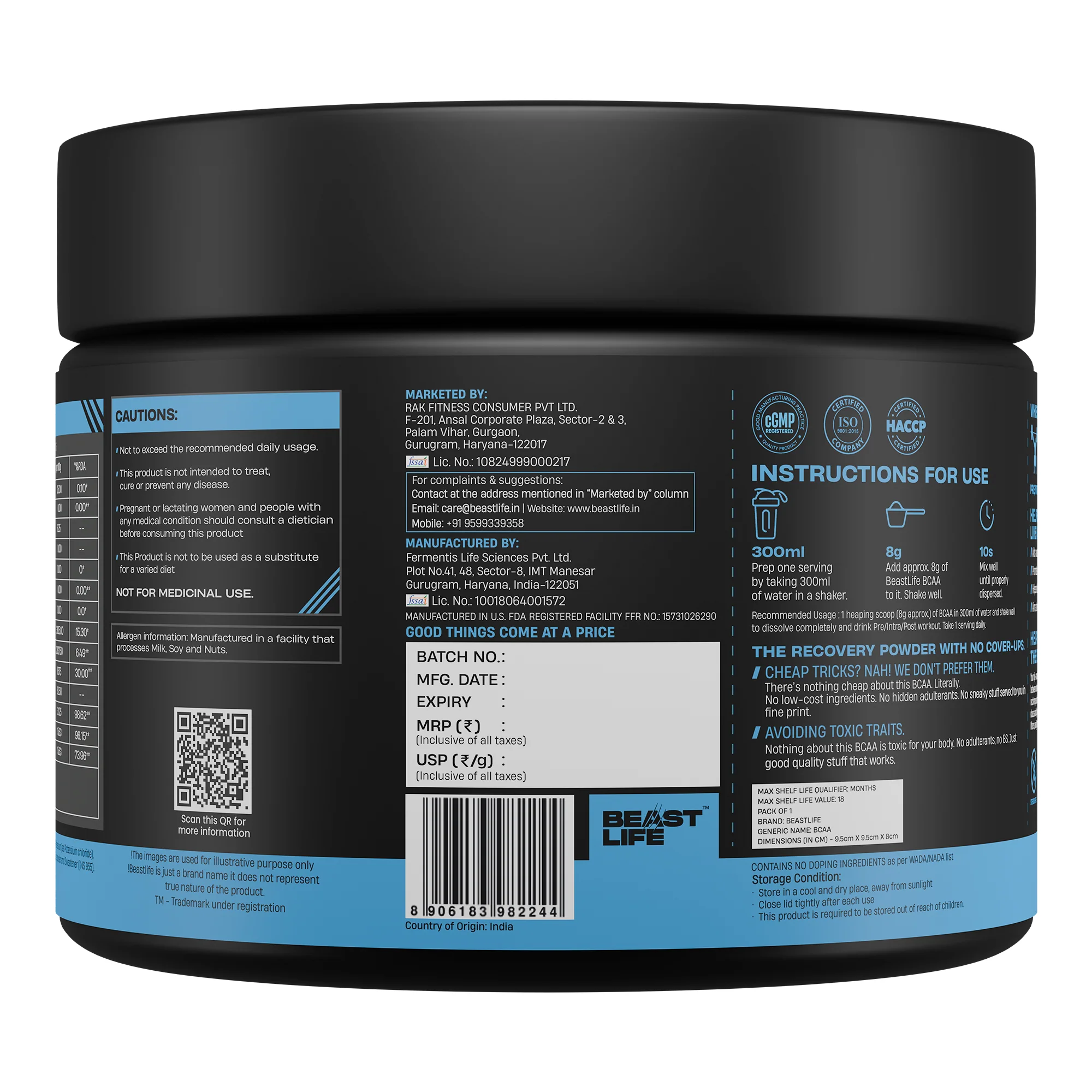 Shikanji BCAA with Electrolytes | 120g - Image 7