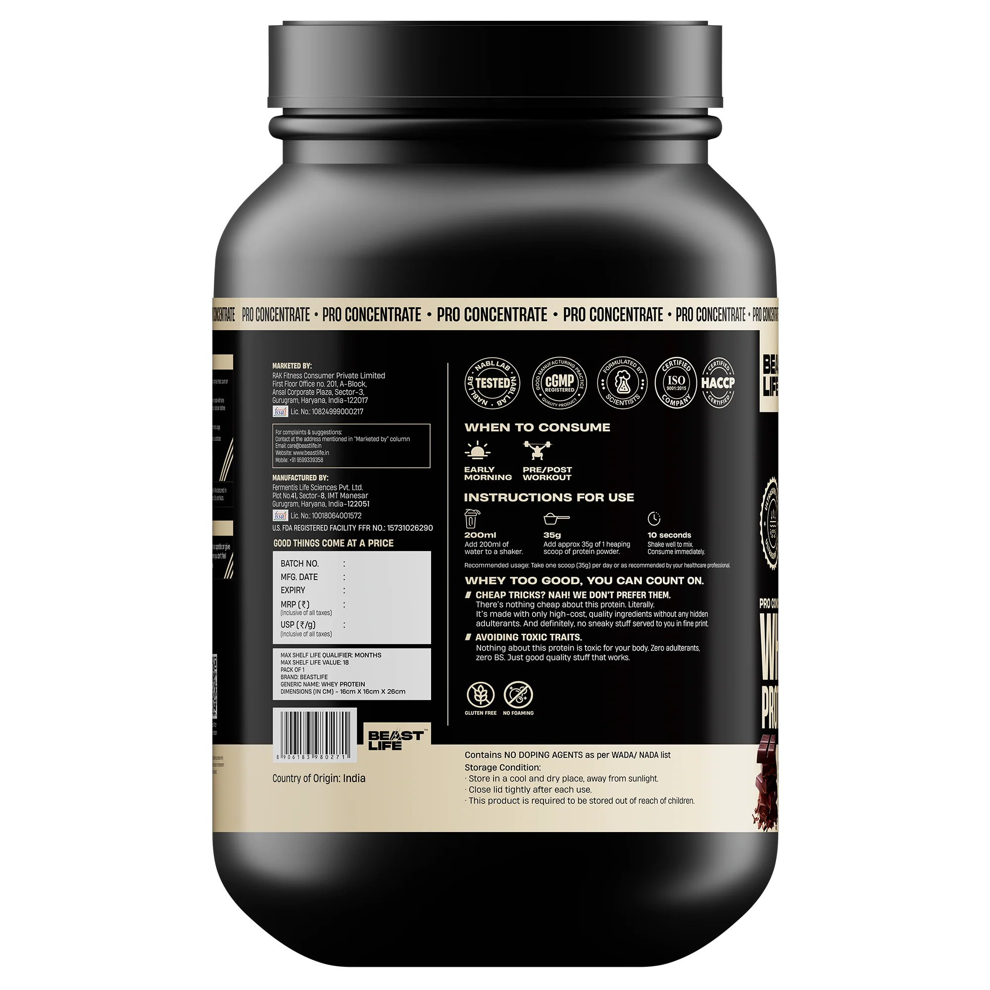 Pro Concentrate Whey Protein with Ultrasorb Tech | Rich Chocolate | 924 g - Image 8