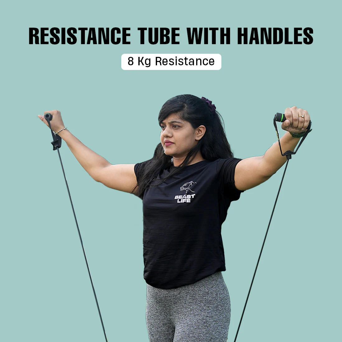 BeastLife Resistance Tube with Handles & Door Anchor - Image 5