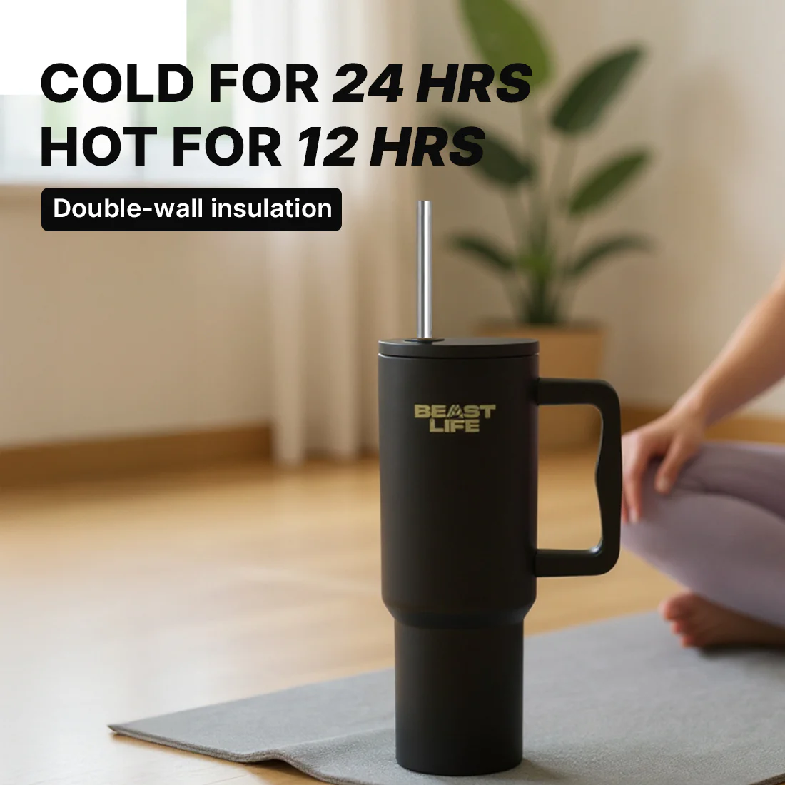 Beast Life Tumbler | Black | 1.2 L - Image 3