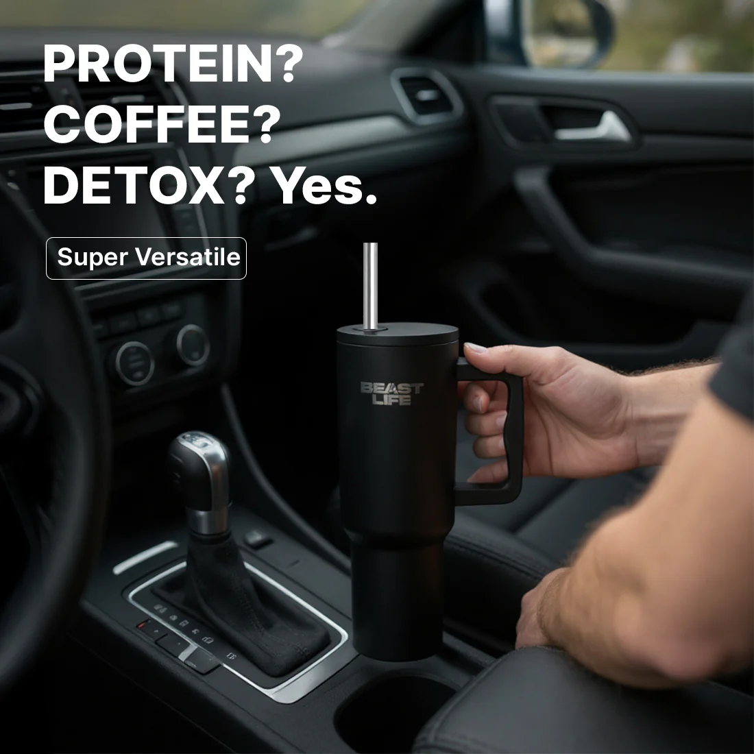 Beast Life Tumbler | Black | 1.2 L - Image 6