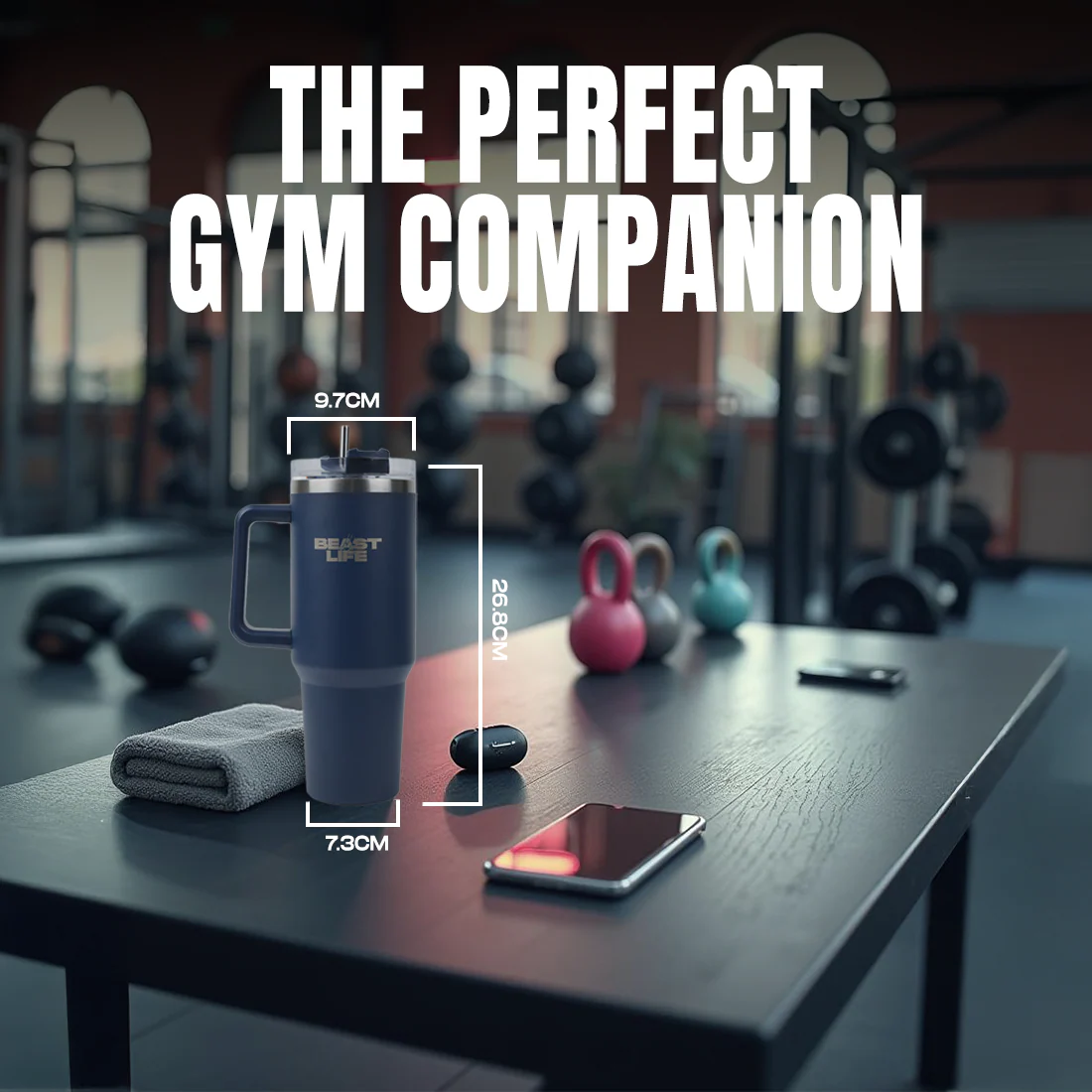 Beast Life Tumbler | Navy Blue | 1.2 L - Image 2