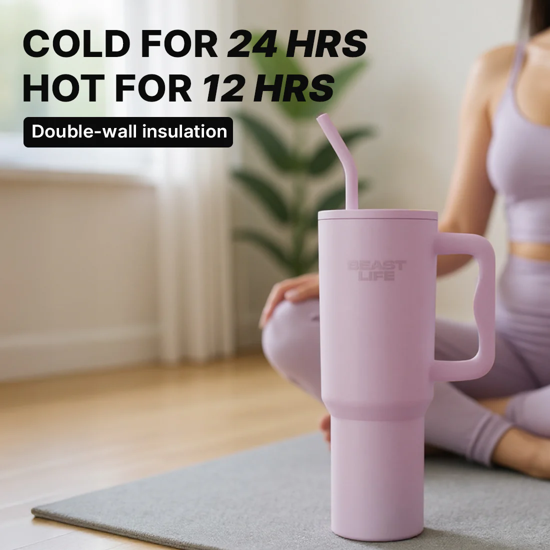 Beast Life Tumbler | Pink | 1.2 L - Image 4