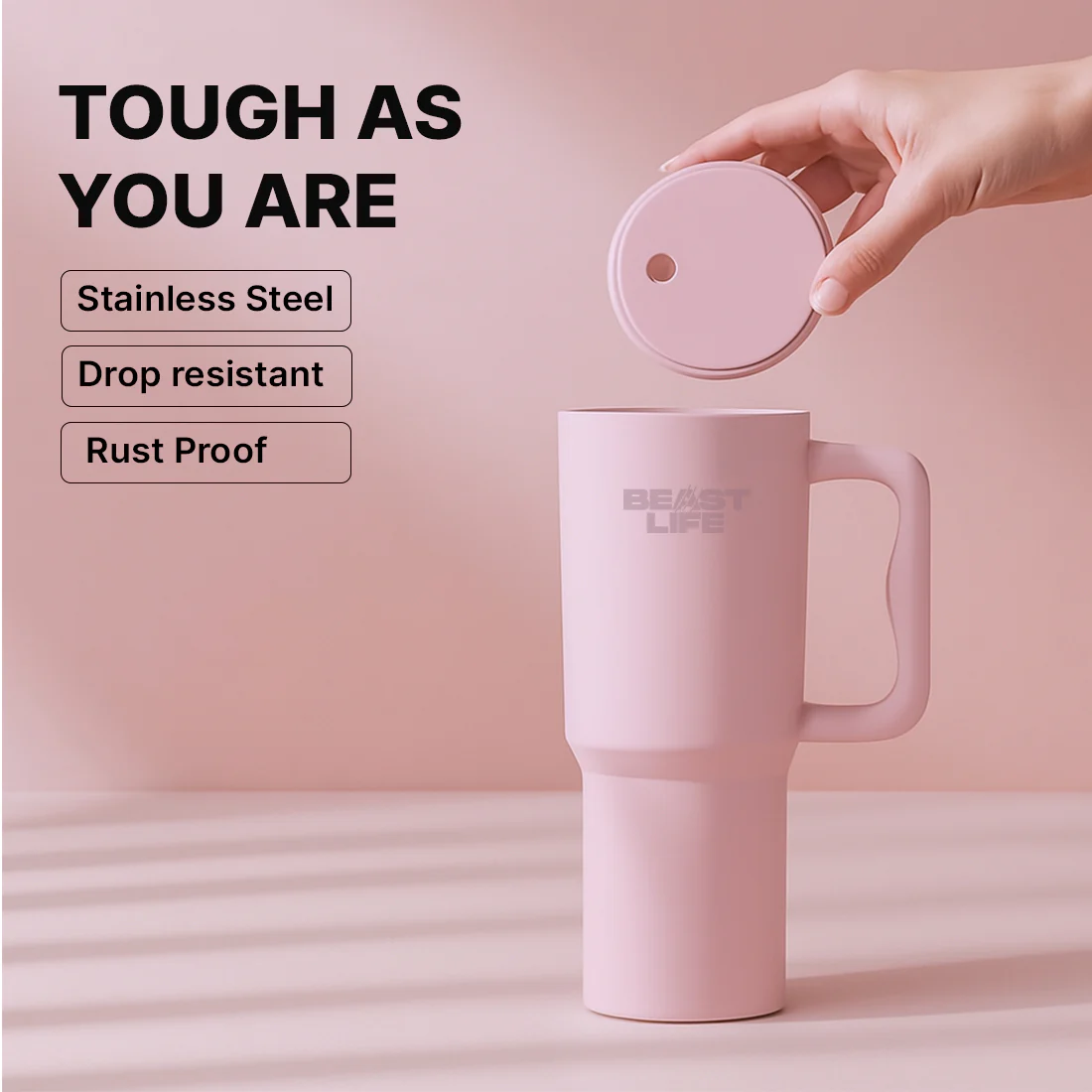 Beast Life Tumbler | Pink | 1.2 L - Image 5