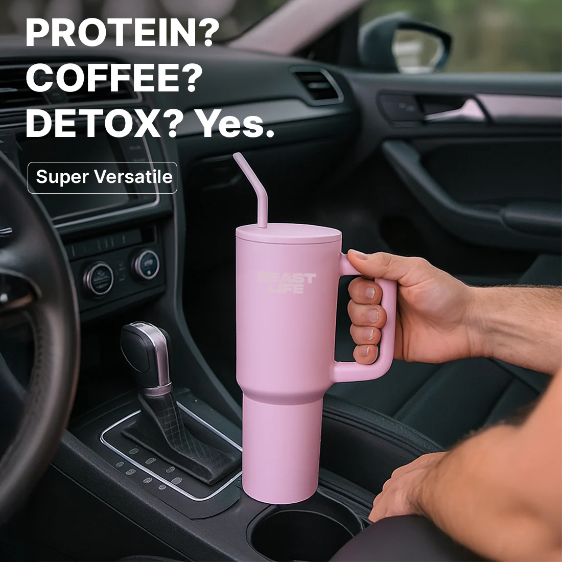 Beast Life Tumbler | Pink | 1.2 L - Image 6