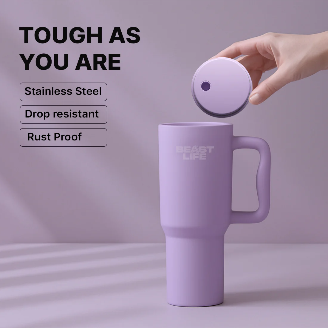 Beast Life Tumbler | Purple | 1.2 L - Image 5