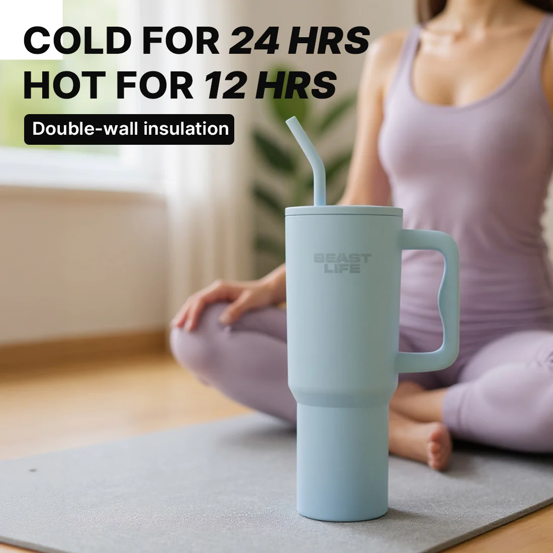 Beast Life Tumbler | Sky Blue | 1.2 L - Image 4