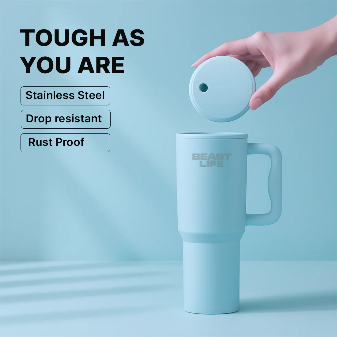 Beast Life Tumbler | Sky Blue | 1.2 L - Image 5