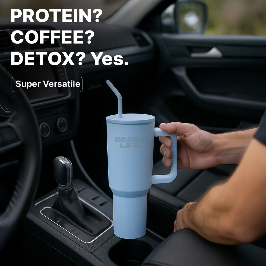 Beast Life Tumbler | Sky Blue | 1.2 L - Image 6