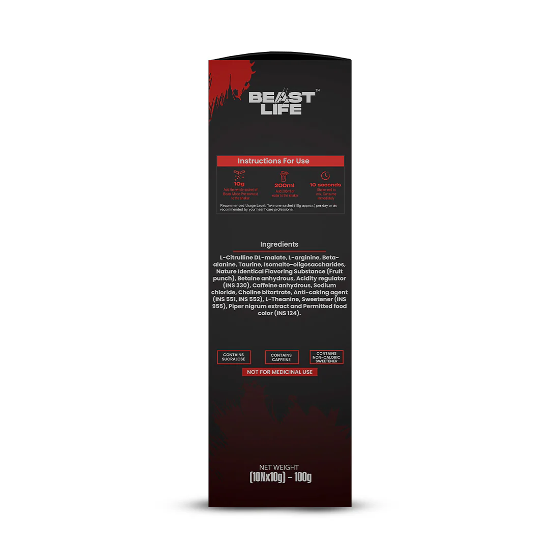 Beast Mode Pre Workout With Beast Energy Formula | Fruit Punch - Image 11