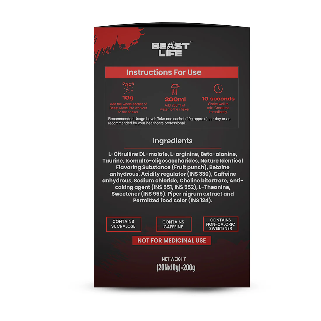 Beast Mode Pre Workout With Beast Energy Formula | Fruit Punch - Image 11