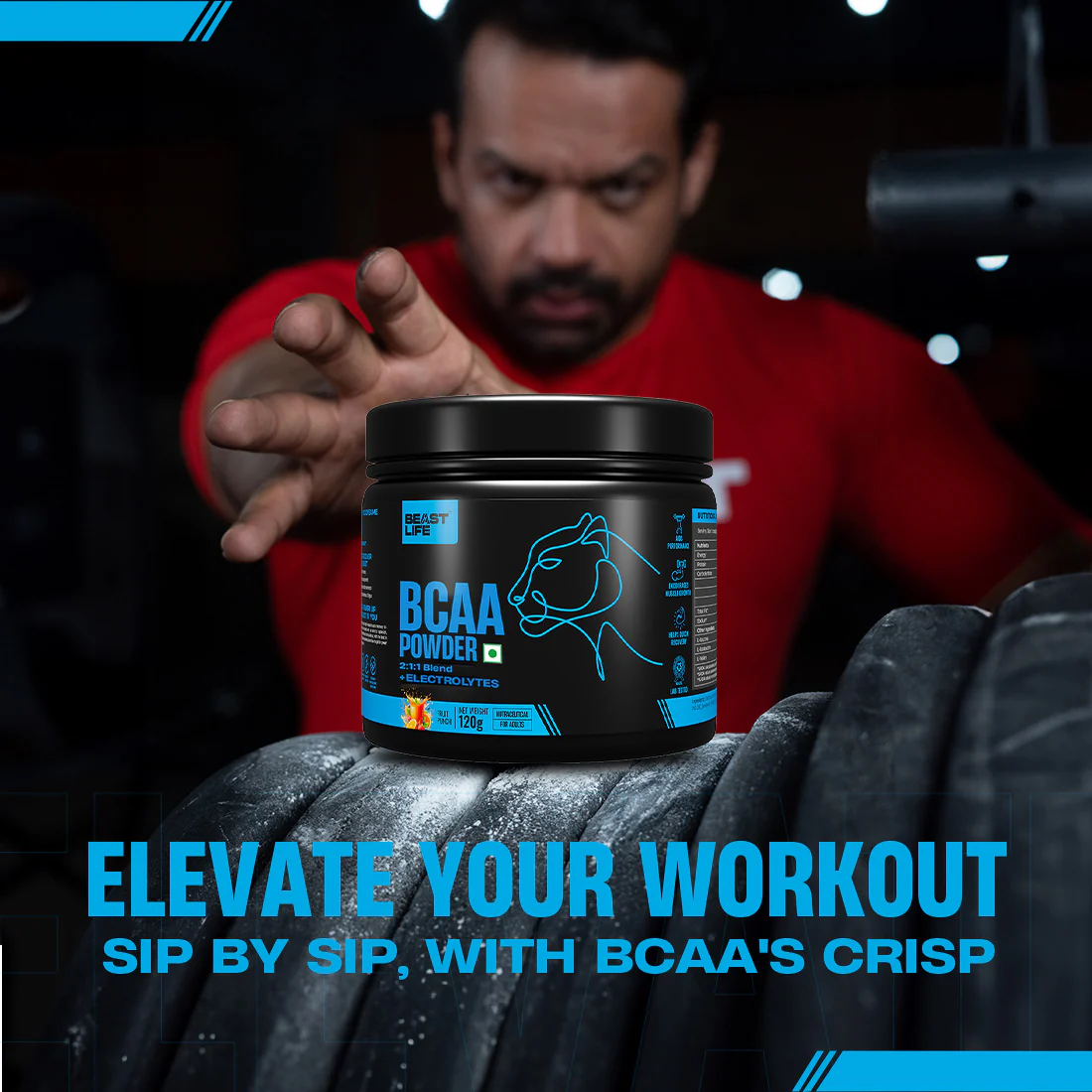 Beast Recovery BCAA | Fruit Punch | 120G - Image 8
