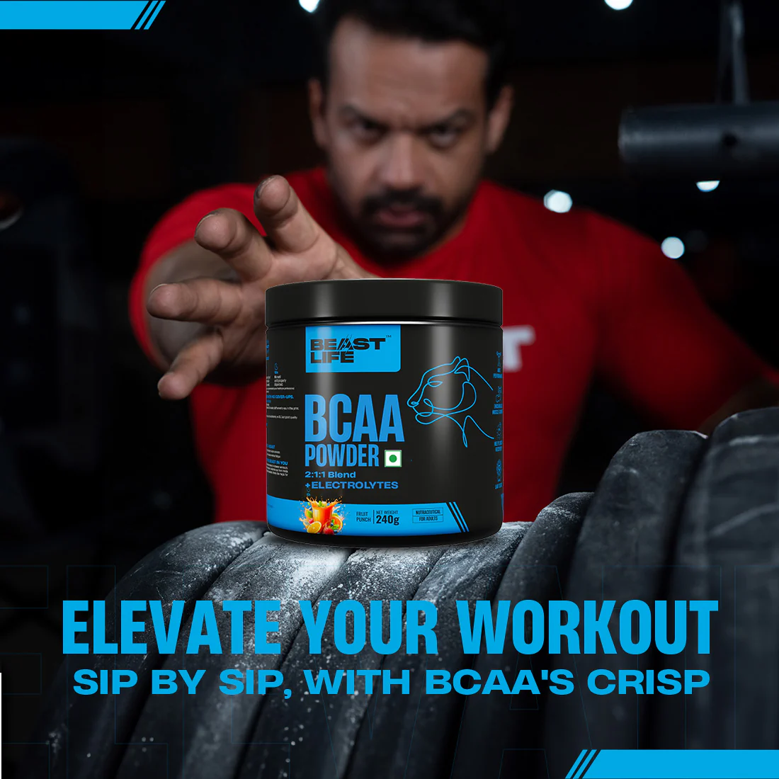 Beast Recovery BCAA | Fruit Punch | 240G - Image 6