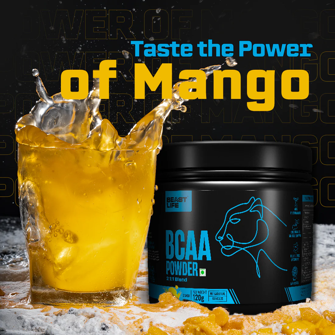 Beast Recovery BCAA | Mango | 120G - Image 4