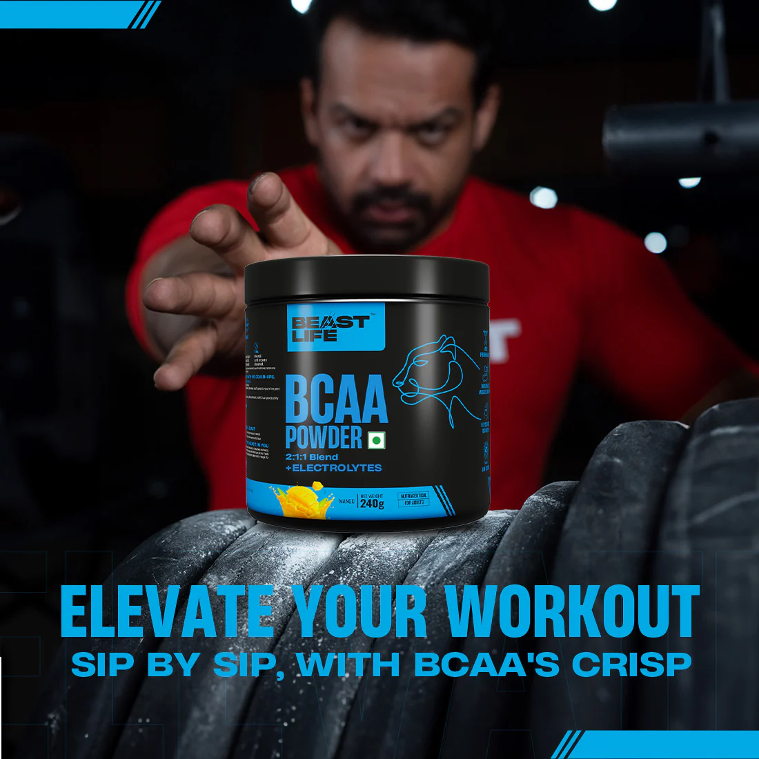 Beast Recovery BCAA | Mango | 240G - Image 3