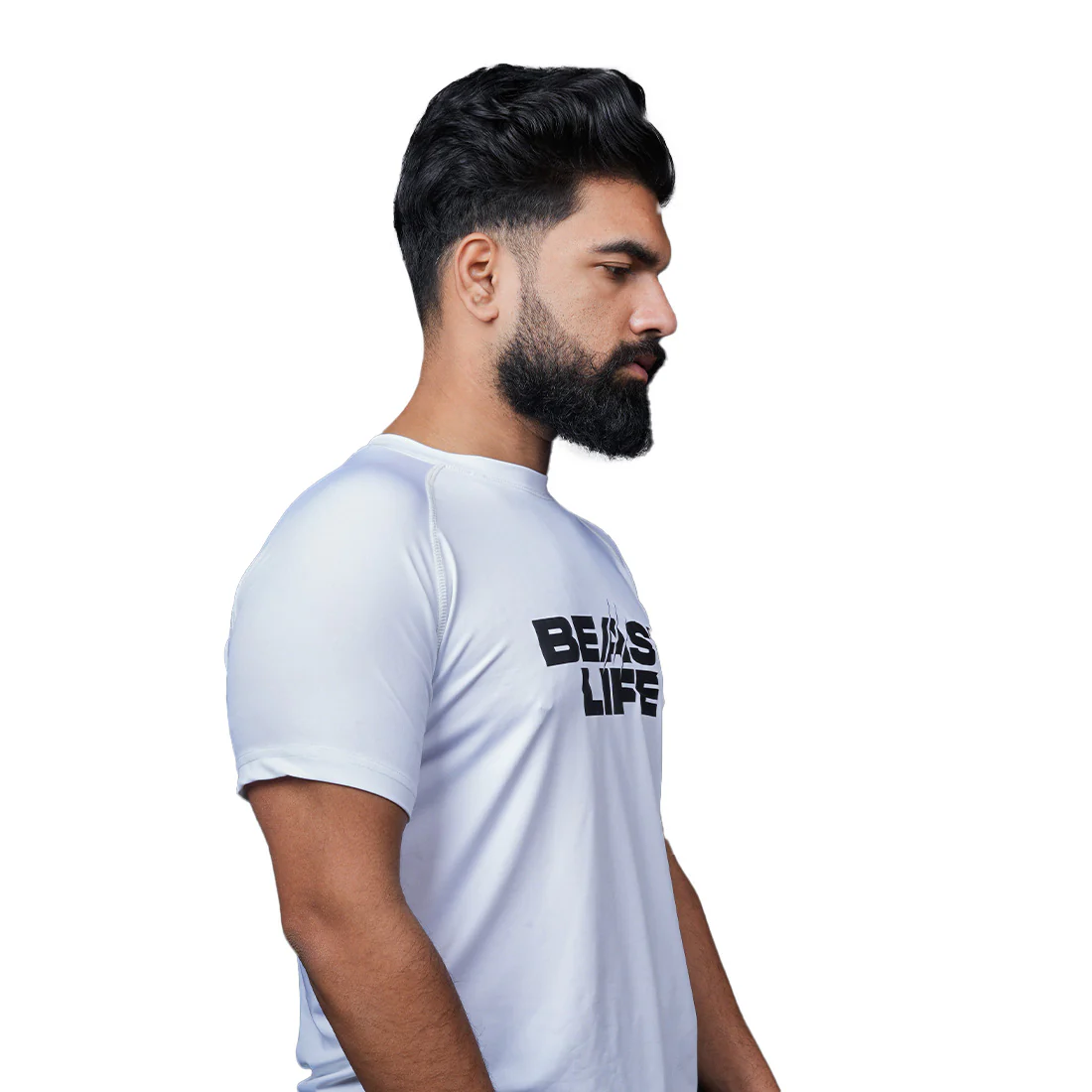 BeastLife Dryfit Flexifit Tee | White - Image 3