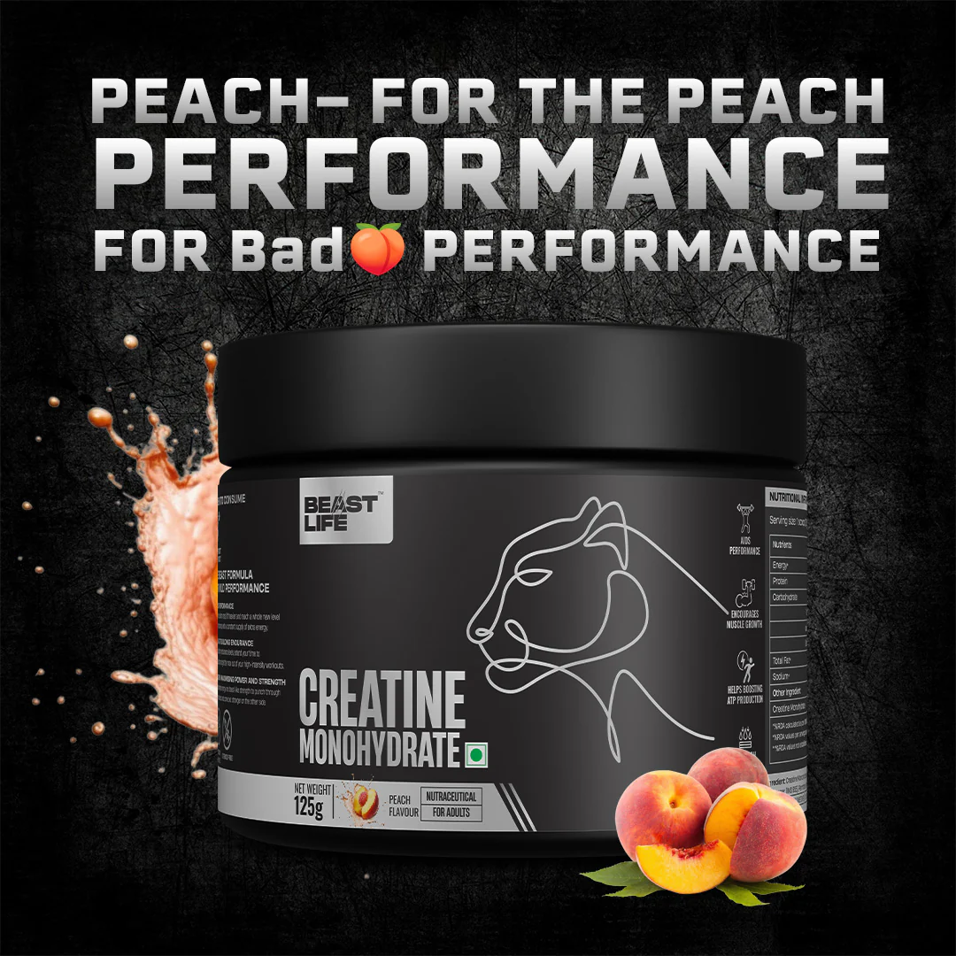 Beastlife Flavour Fusion Creatine Combo | Tropical Tango & Peach | 125 g × 2 - Image 3
