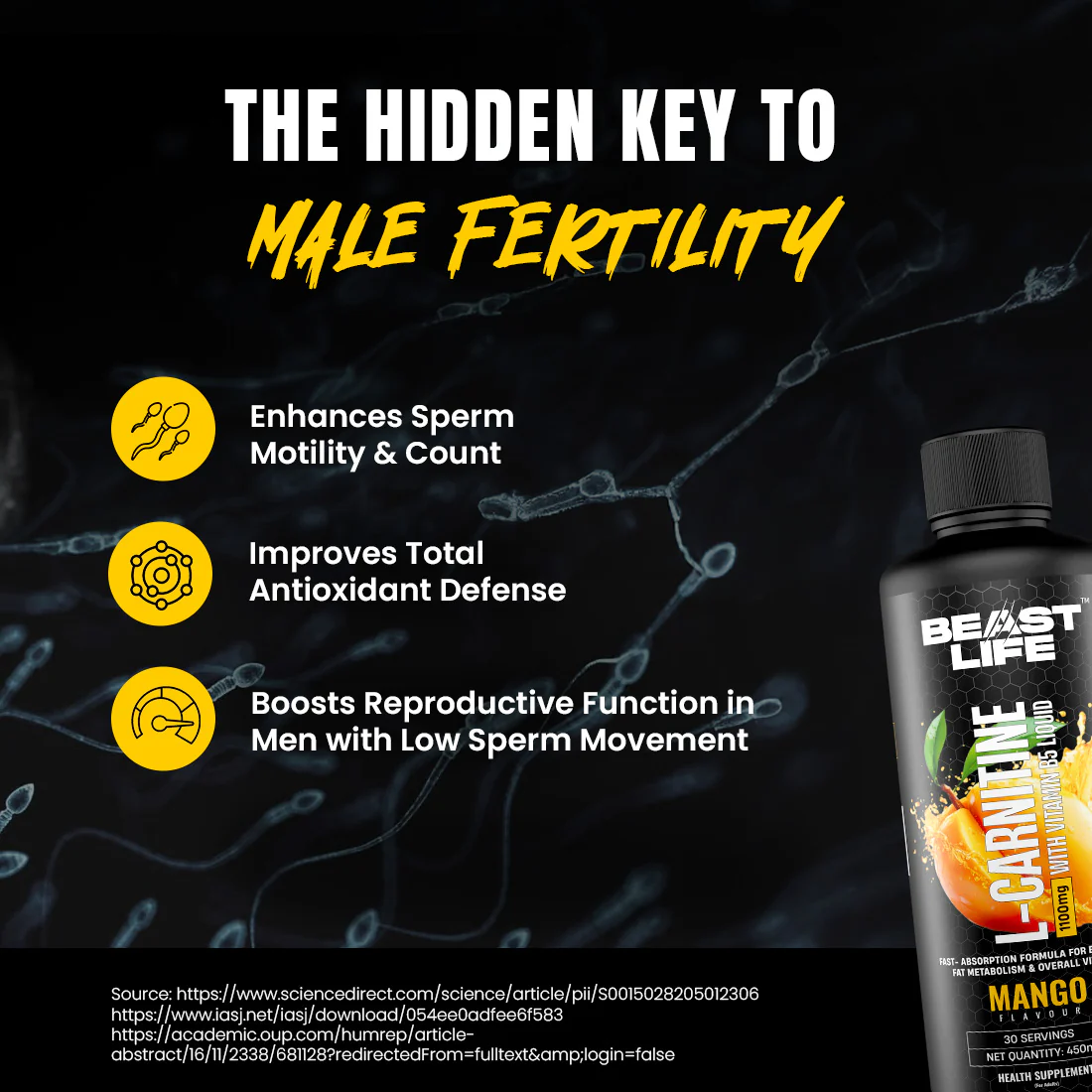 L-Carnitine with Vitamin B5 1100 mg | Mango | 450 ml - Image 7