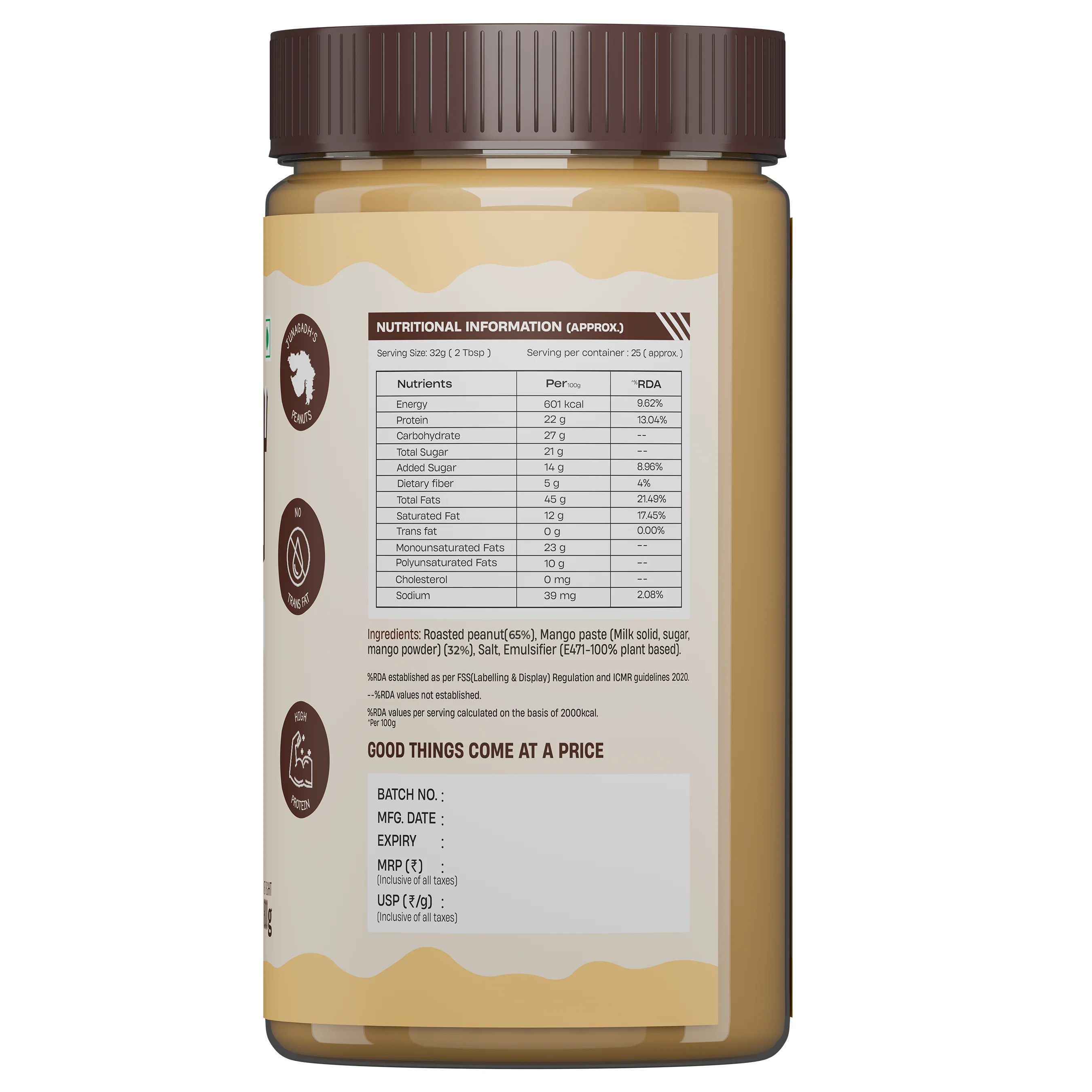Peanut Butter | Creamy Mango | 800 g - Image 9