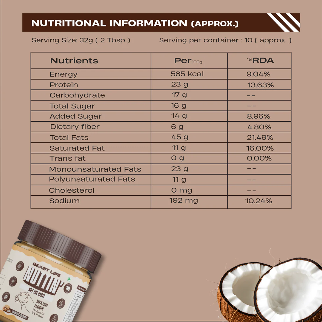 Peanut Butter | Crunchy Coconut | 350 g - Image 7