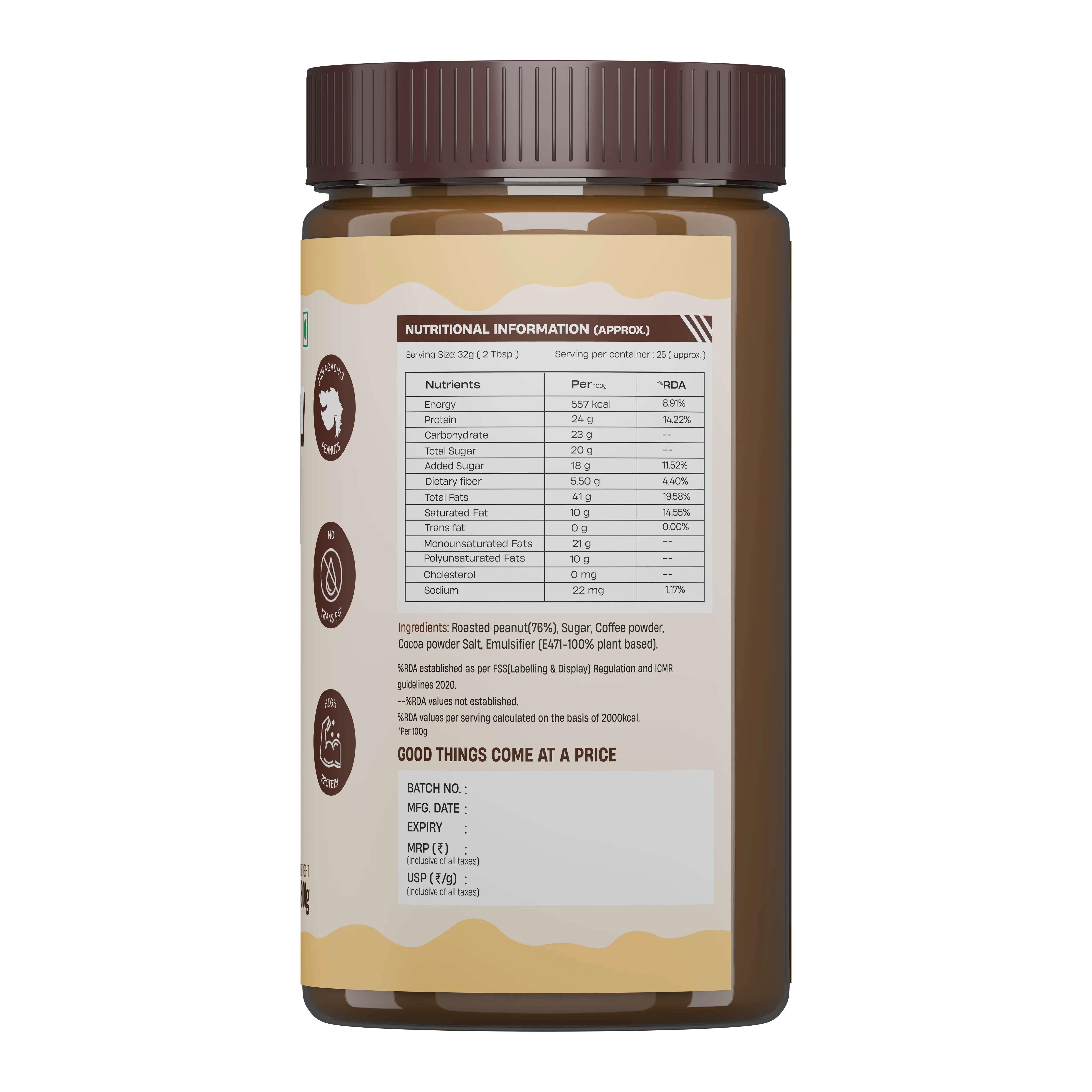 Peanut Butter | Crunchy Coffee | 800 g - Image 8
