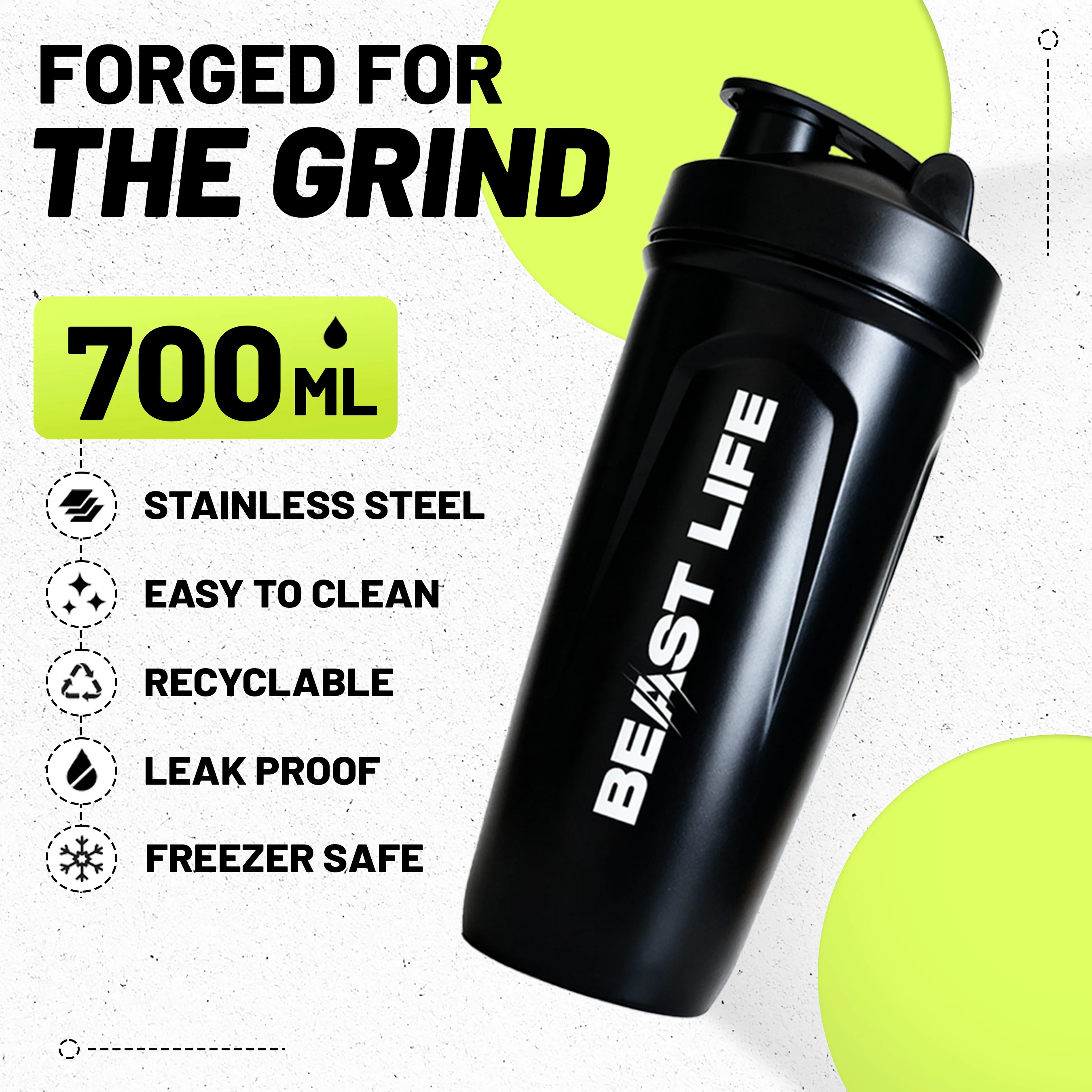 Beastlife Steel Shaker | 750 ml - Image 3
