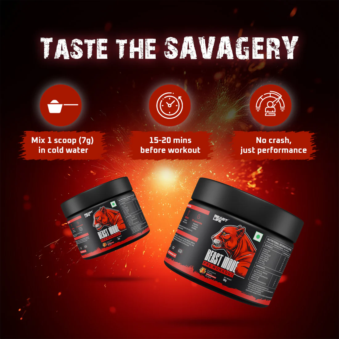 Beastmode Preworkout | Fruit Punch | New Formulation - Image 5