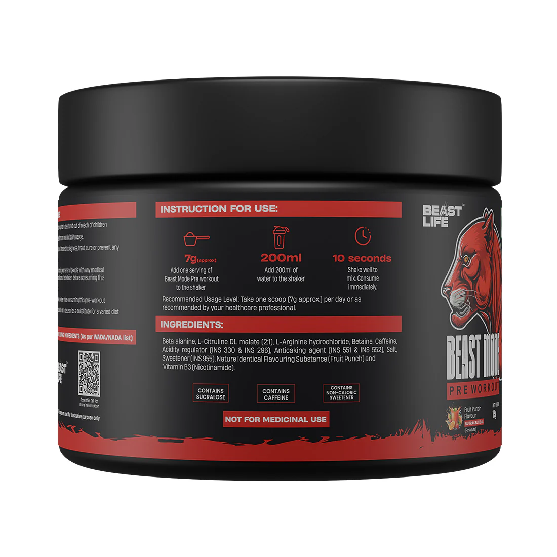 Beastmode Preworkout | Fruit Punch | New Formulation - Image 9