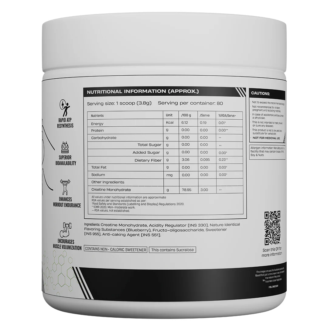 World’s First Creatine Nano 400 | Finest & Fastest Absorbing | 2X Strength| Blueberry | 305G - Image 11