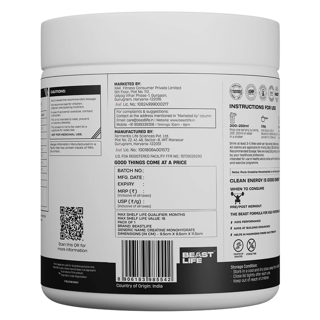 World’s First Creatine Nano 400 | Finest & Fastest Absorbing | 2X Strength| Blueberry | 305G - Image 9