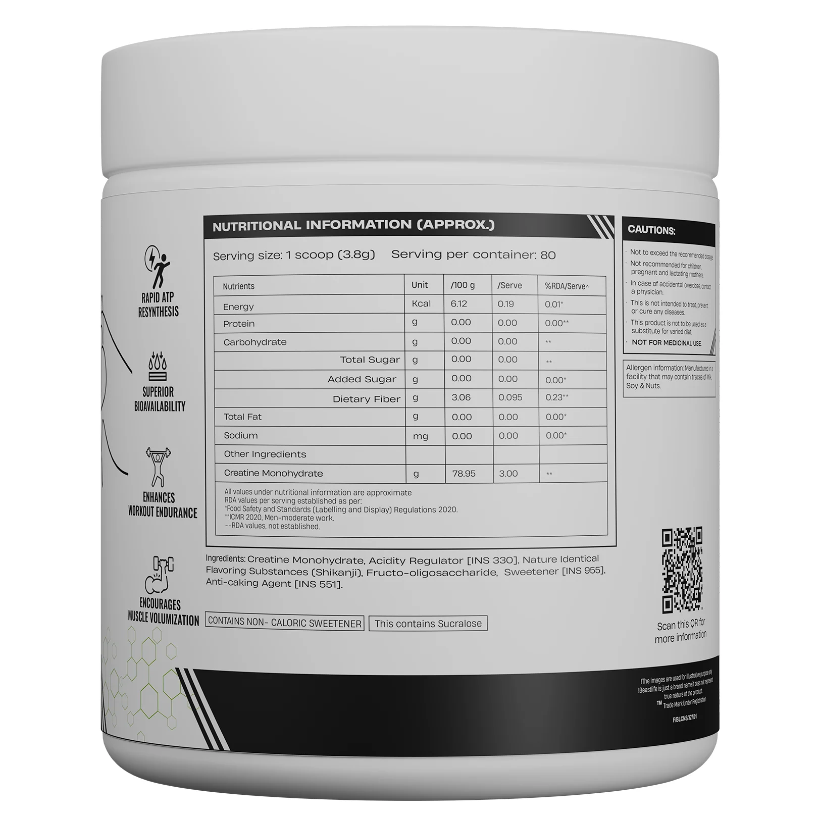 World’s First Creatine Nano 400 | Finest & Fastest Absorbing | 2X Strength | Shikanji | 305G - Image 11