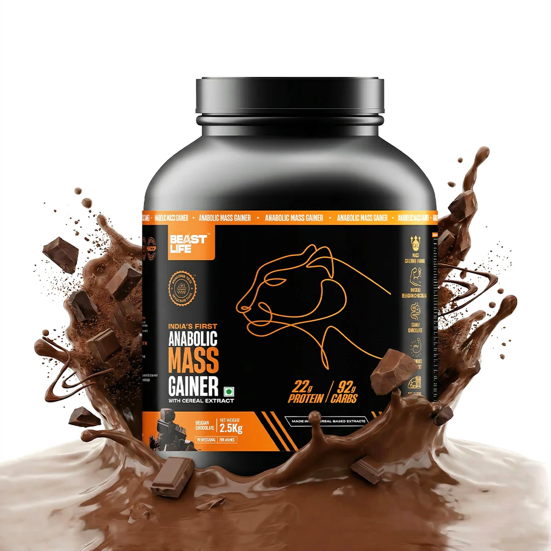Combo pack | Creatine Nano 400 | Shikanji | 305 g + Anabolic Mass Gainer | Belgian Chocolate | 2.5 kg - Image 3