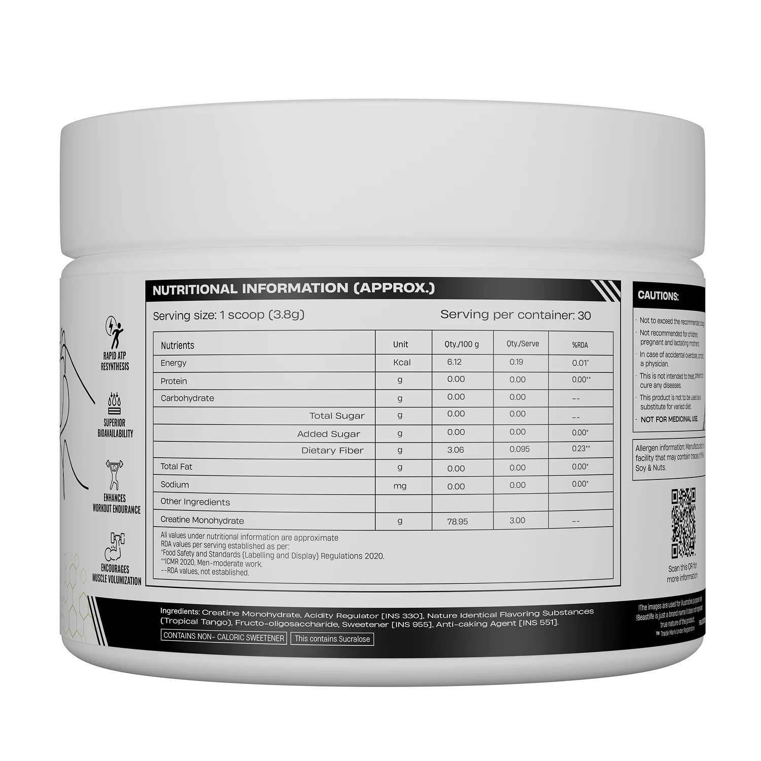 World’s First Creatine Nano 400 | Finest & Fastest Absorbing | 2X Strength | Tropical Tango | 115G - Image 7
