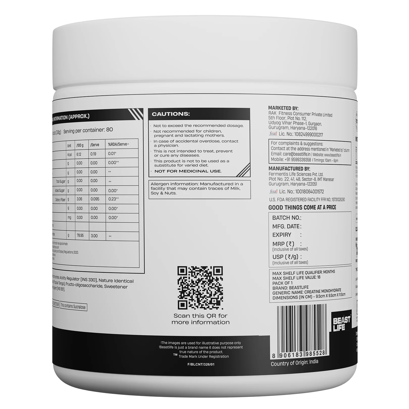 World’s First Creatine Nano 400 | Finest & Fastest Absorbing | 2X Strength | Tropical Tango | 305G - Image 8