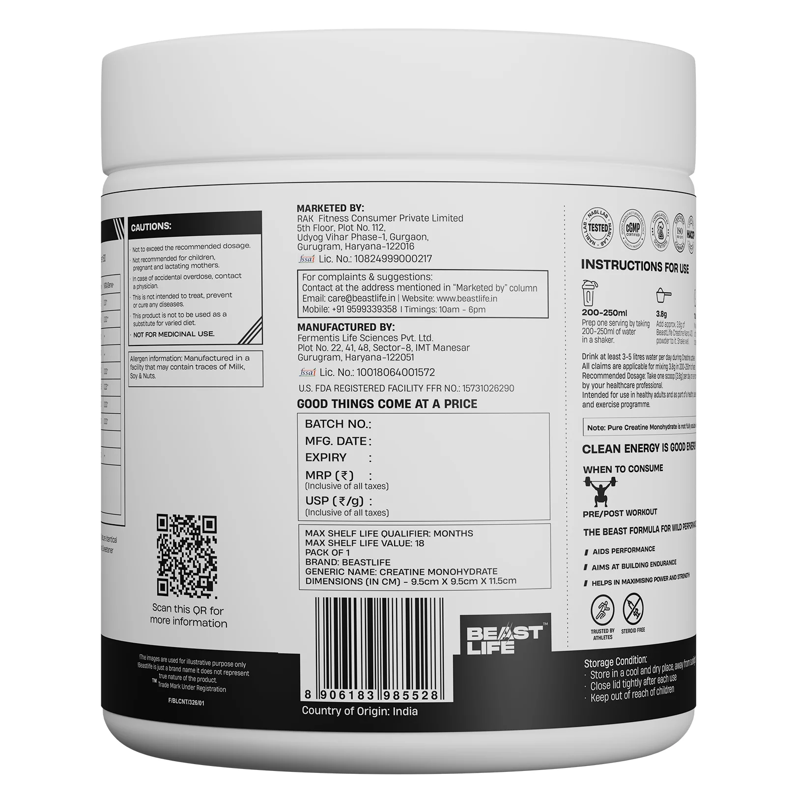 World’s First Creatine Nano 400 | Finest & Fastest Absorbing | 2X Strength | Tropical Tango | 305G - Image 9