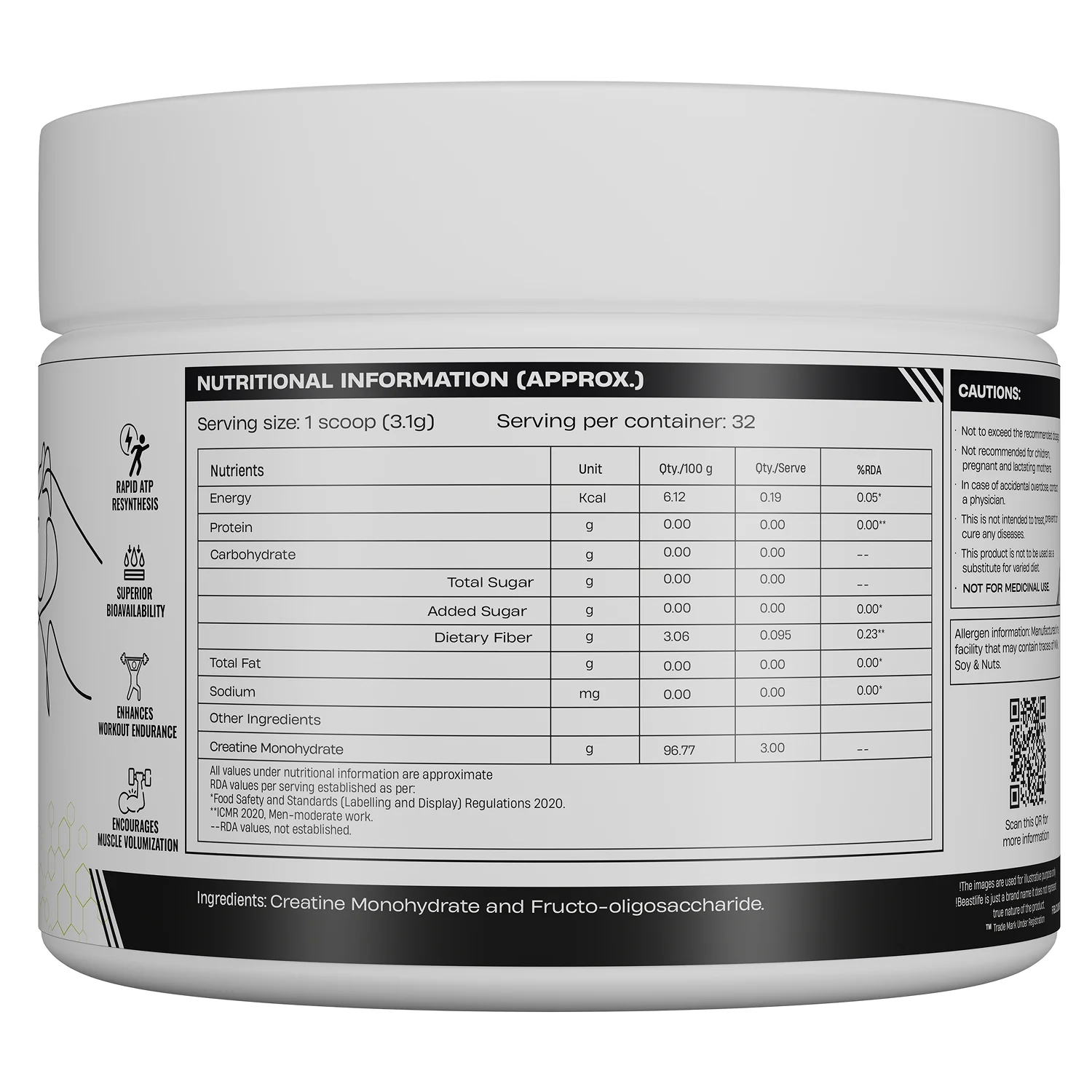 World’s First Creatine Nano 400 | Finest & Fastest Absorbing | 2X Strength | 100G | Unflavoured - Image 9