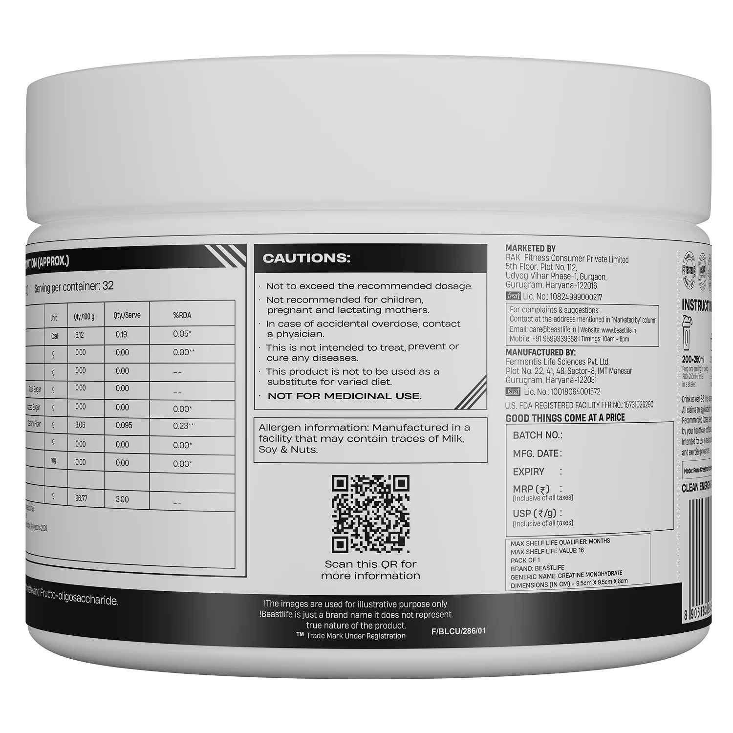 World’s First Creatine Nano 400 | Finest & Fastest Absorbing | 2X Strength | 100G | Unflavoured - Image 10