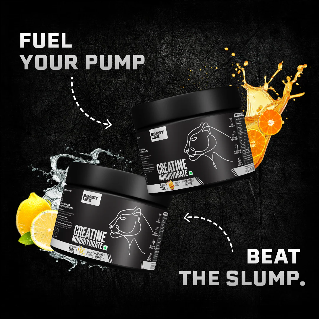 Refresh & Rage Duo | Double Creatine Monohydrate Flavour Pack | Shikanji & Tropical Tango | 125 g Each - Image 3