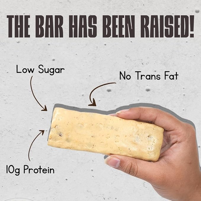 High Protein Bar | Cookies & Cream | Pack of 5 (10 g Protein Each) - Image 4