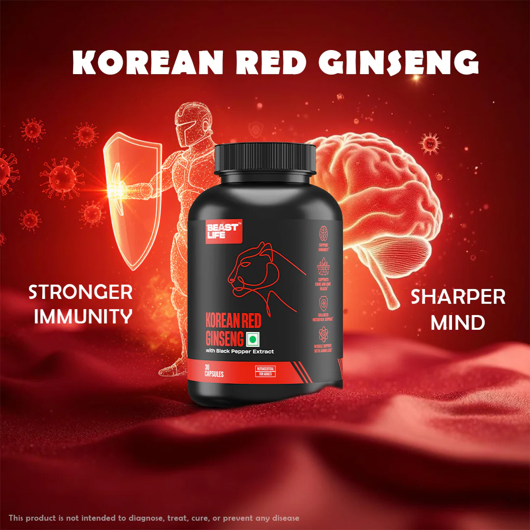 Korean Red Ginseng 400MG with Piper Nigrum Extract 5mg | 30 N - Image 2