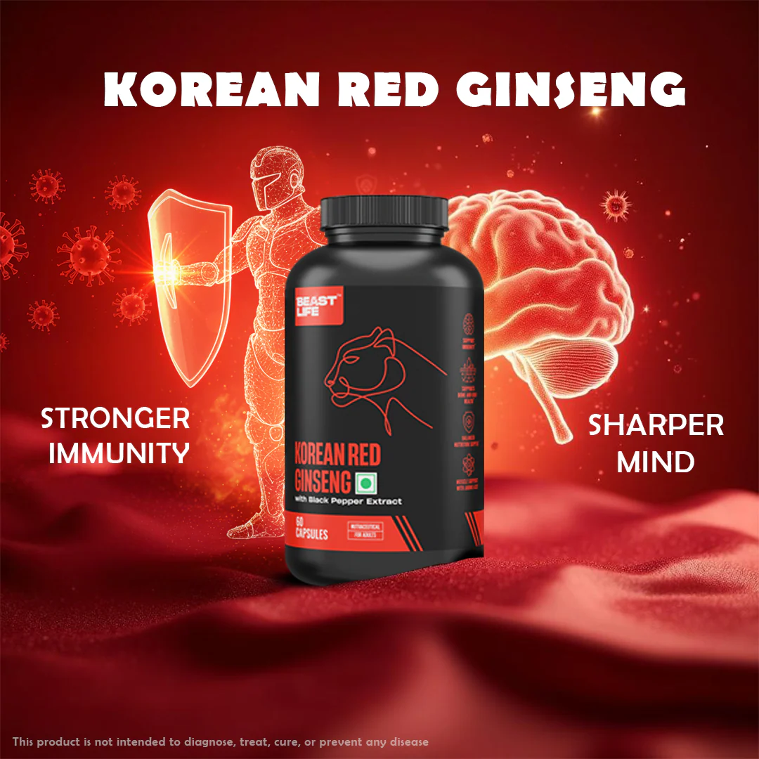 Korean Red Ginseng 400MG with Piper Nigrum Extract 5mg | 60 N - Image 2