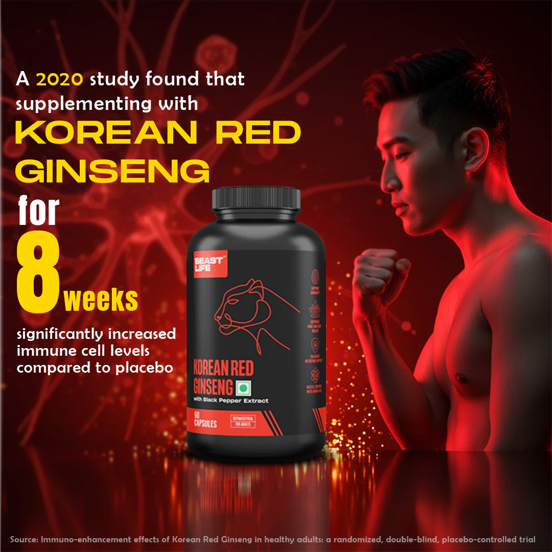 Korean Red Ginseng 400MG with Piper Nigrum Extract 5mg | 60 N - Image 4