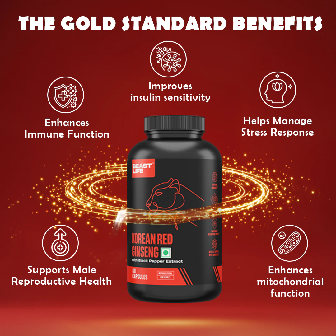 Korean Red Ginseng 400MG with Piper Nigrum Extract 5mg | 60 N - Image 5