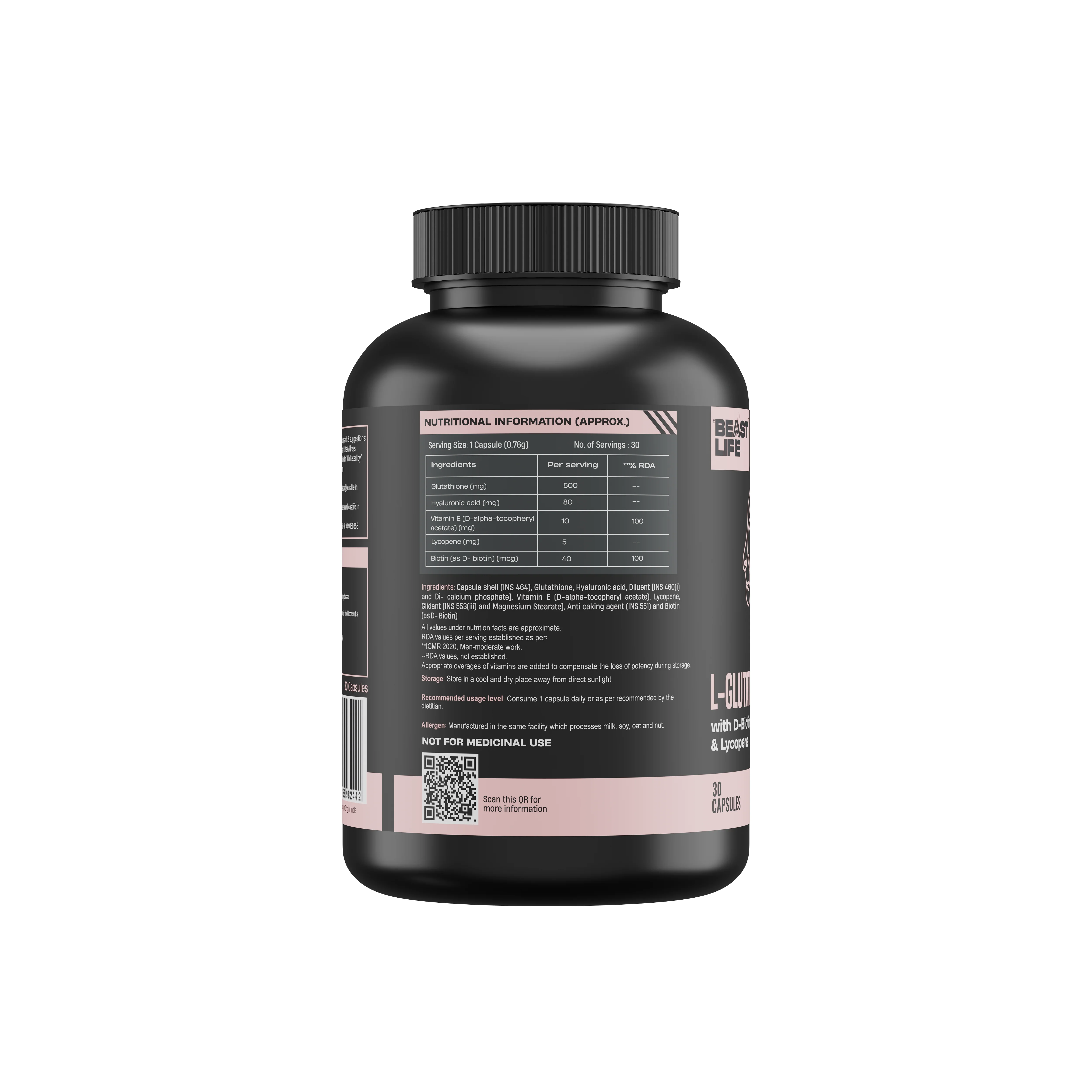 L- GLUTATHIONE+ CAPSULES | 90 Day Pack - Image 12